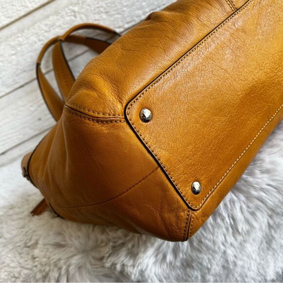 COACH Yellow Butter Fall Y2K Gallery Hampton East West Tote Shoulder Bag SoHo - Picture 9 of 12